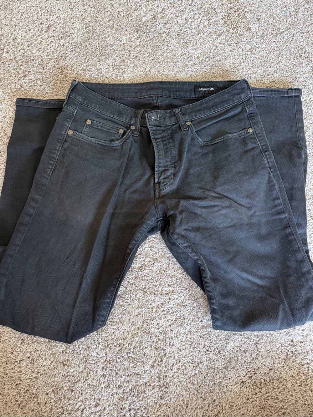 Men's Bonobos Black Jeans - Tailored fit size 32x32